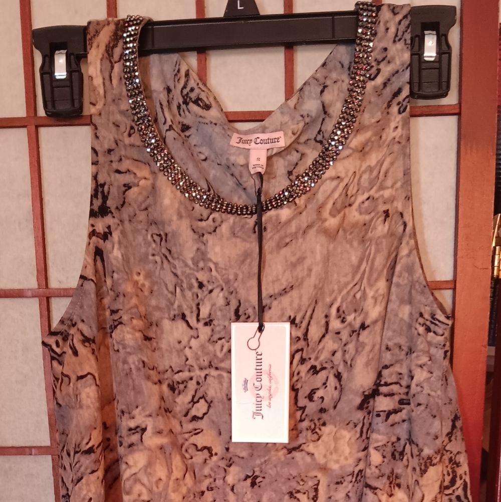 Juicy Couture Beaded Neckline Top